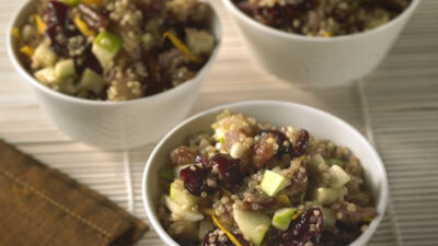 Quinoa and Browned Onion Salad with Apples
