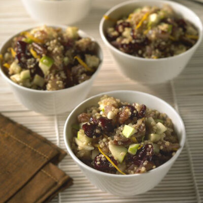 Quinoa and Browned Onion Salad with Apples