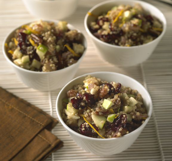 Quinoa and Browned Onion Salad with Apples