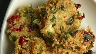 quinoa goat cheese fritters