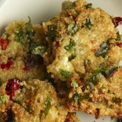 quinoa goat cheese fritters