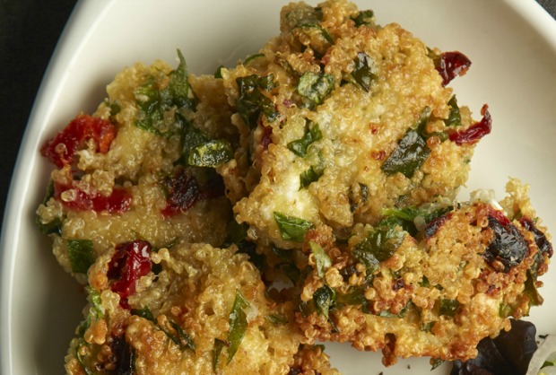 quinoa goat cheese fritters