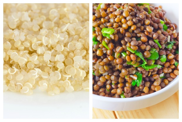 quinoa lentil salad