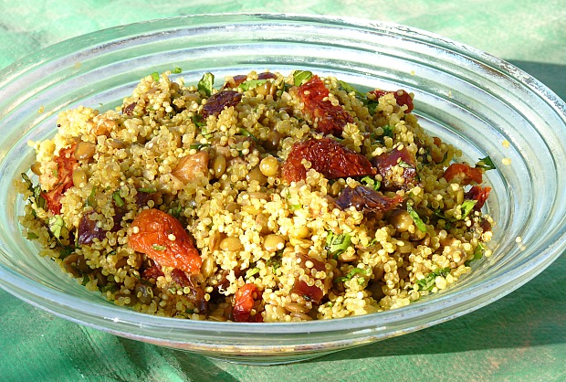 quinoa lentil salad