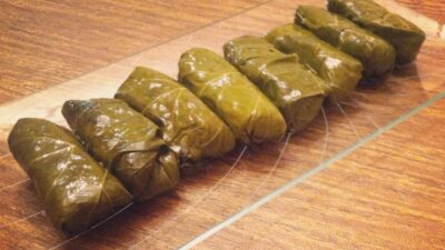quinoa stuffed grape leaves
