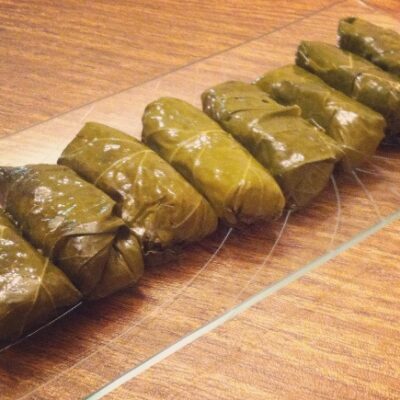 quinoa stuffed grape leaves