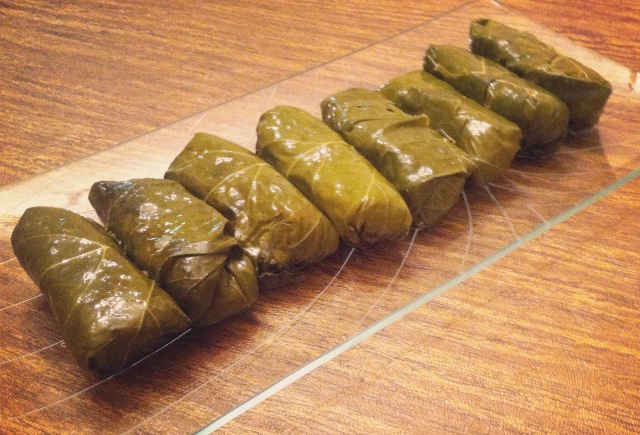 quinoa stuffed grape leaves