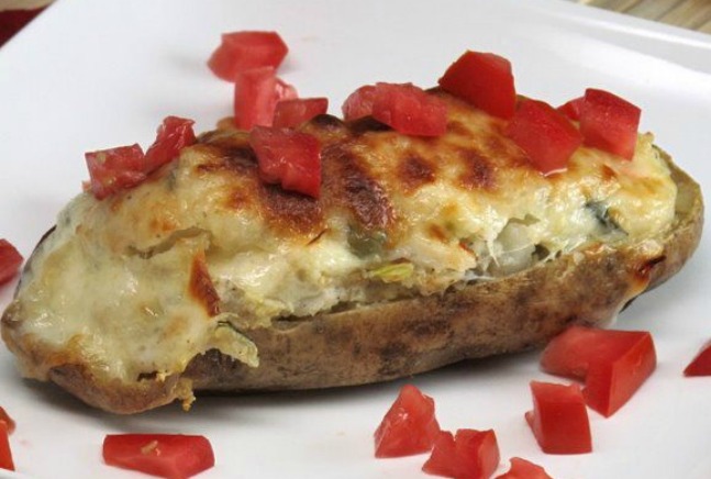 Quinoa Stuffed Potatoes with Artichokes and Basil