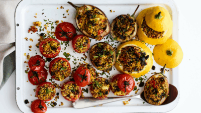 Quinoa Stuffed Roasted Tomatoes