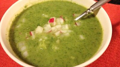 radish greens soup