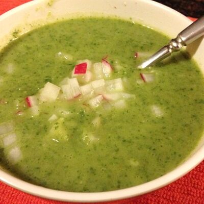 radish greens soup