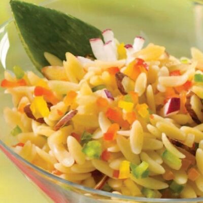 Rainbow Orzo Salad