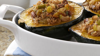Raisin-Apple Stuffed Squash
