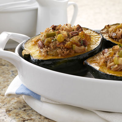 Raisin-Apple Stuffed Squash