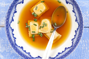 Ravioli in Broth