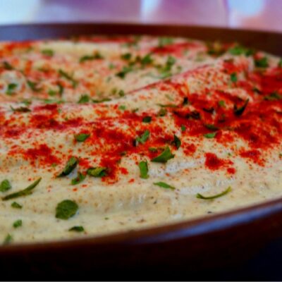 RAW VEGAN JERUSALEM HUMMUS