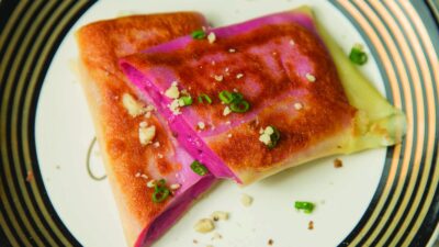 Red Beet Crepe horizontal