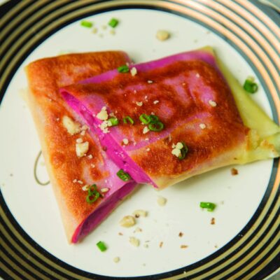 Red Beet Crepe horizontal