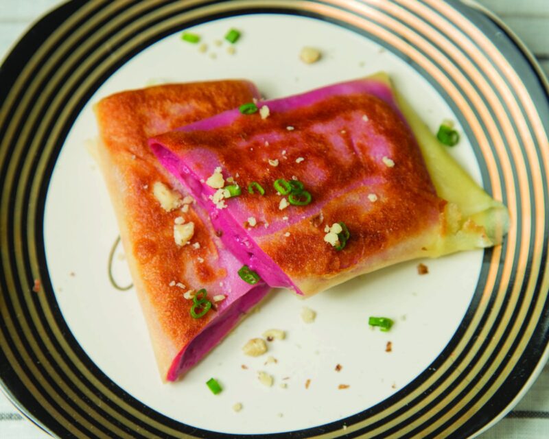 Red Beet Crepe horizontal