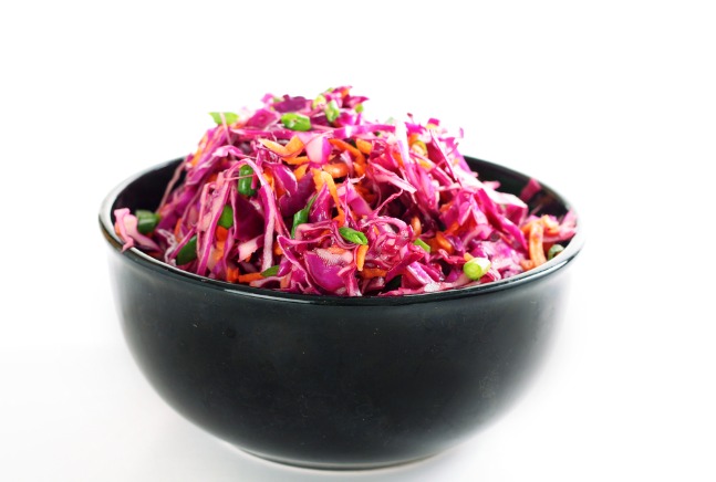 red cabbage slaw