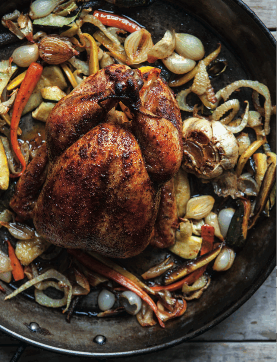 Red Roasted Whole Chicken