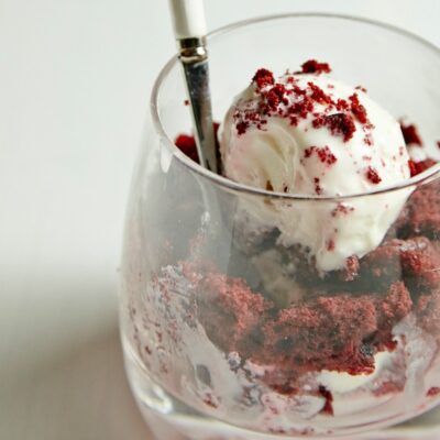 Red Velvet and Whipped Cream Cheese Parfait85