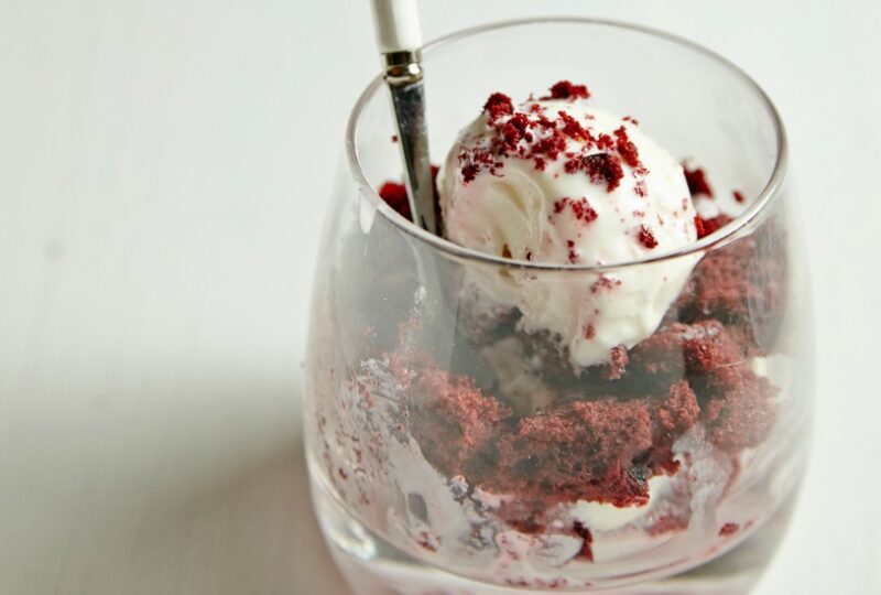 Red Velvet and Whipped Cream Cheese Parfait85