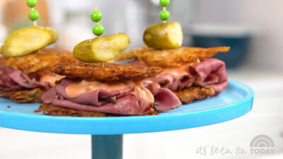 reuben-potato-pancake-sliders