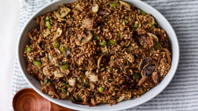 Rich Turkey-Mushroom Stuffing
