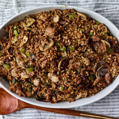 Rich Turkey-Mushroom Stuffing
