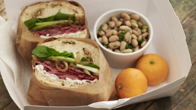 Roast Beef Sandwiches White Bean Salad