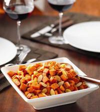 Roasted Almond Sweet Potatoes
