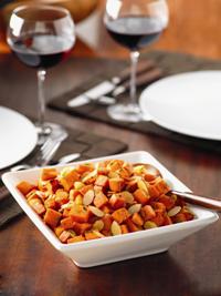 Roasted Almond Sweet Potatoes