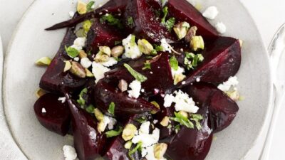 Roasted Beets with Honeyed Pistachios