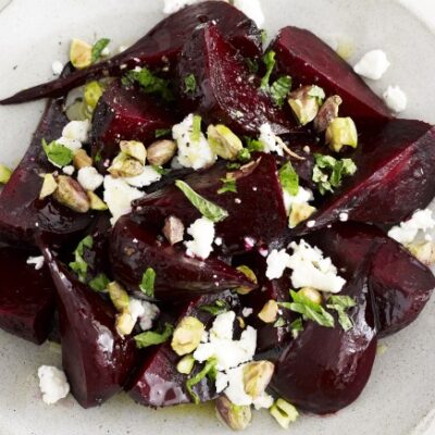 Roasted Beets with Honeyed Pistachios