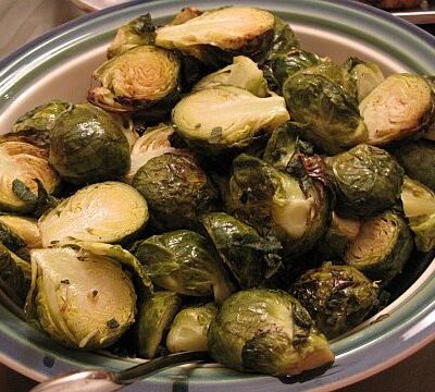 Roasted Brussel Sprouts with Sage Butter