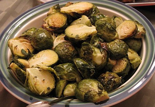 Roasted Brussel Sprouts with Sage Butter