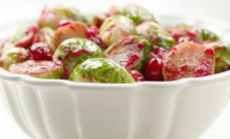 Roasted Brussels Sprouts with Cranberry Brown Butter