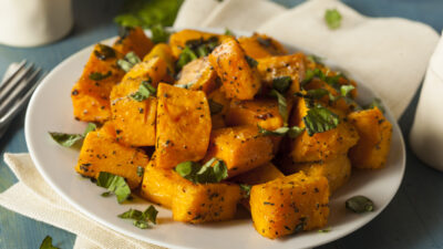 roasted butternut squash with apples