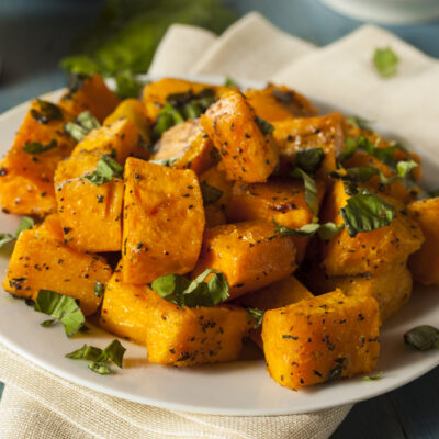 roasted butternut squash with apples
