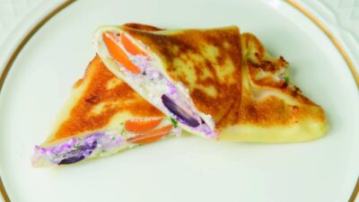 Roasted Carrot Crepes horizontal