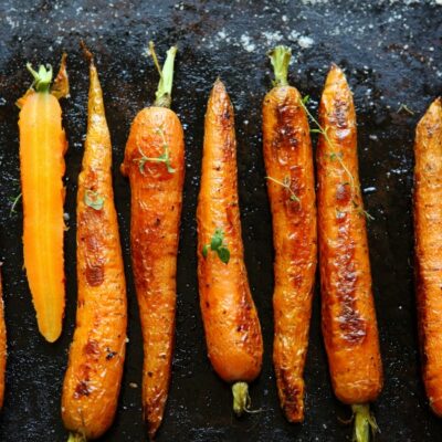 Roasted Carrots With Harissa And Toasted Pistachios