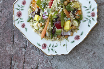 roasted chickpea millet salad