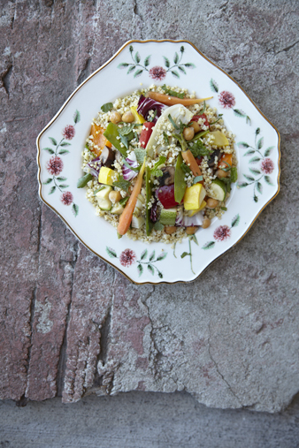roasted chickpea millet salad