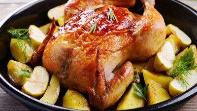 Roasted Cider Ginger Chicken