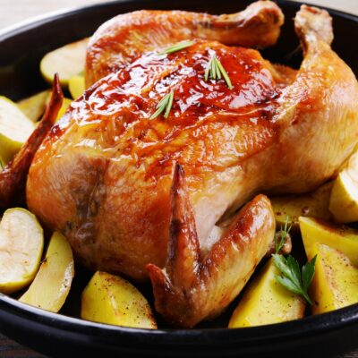 Roasted Cider Ginger Chicken