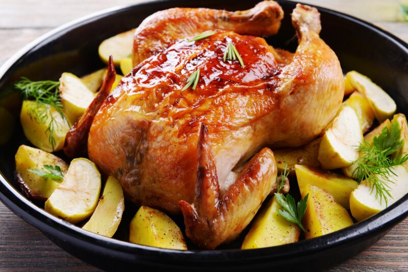 Roasted Cider Ginger Chicken