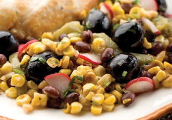 Roasted Corn and Bean Salad