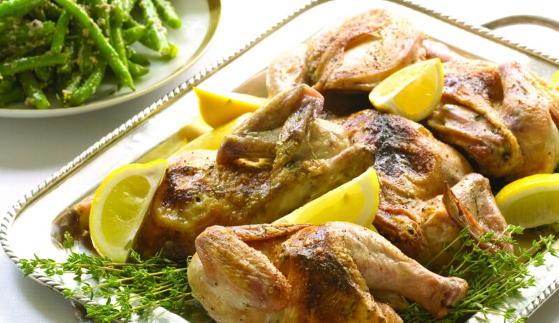 Roasted Cornish Game hens