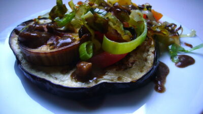 roasted eggplant salad